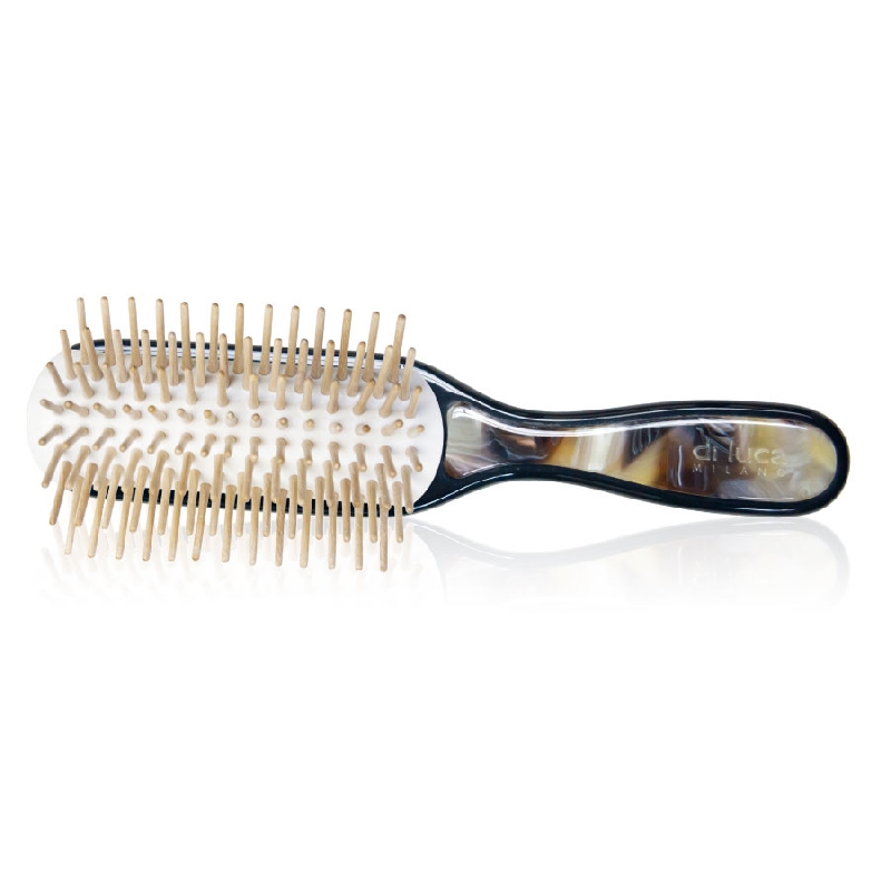 Spazzola Capelli Intarsio Smoky Yellow